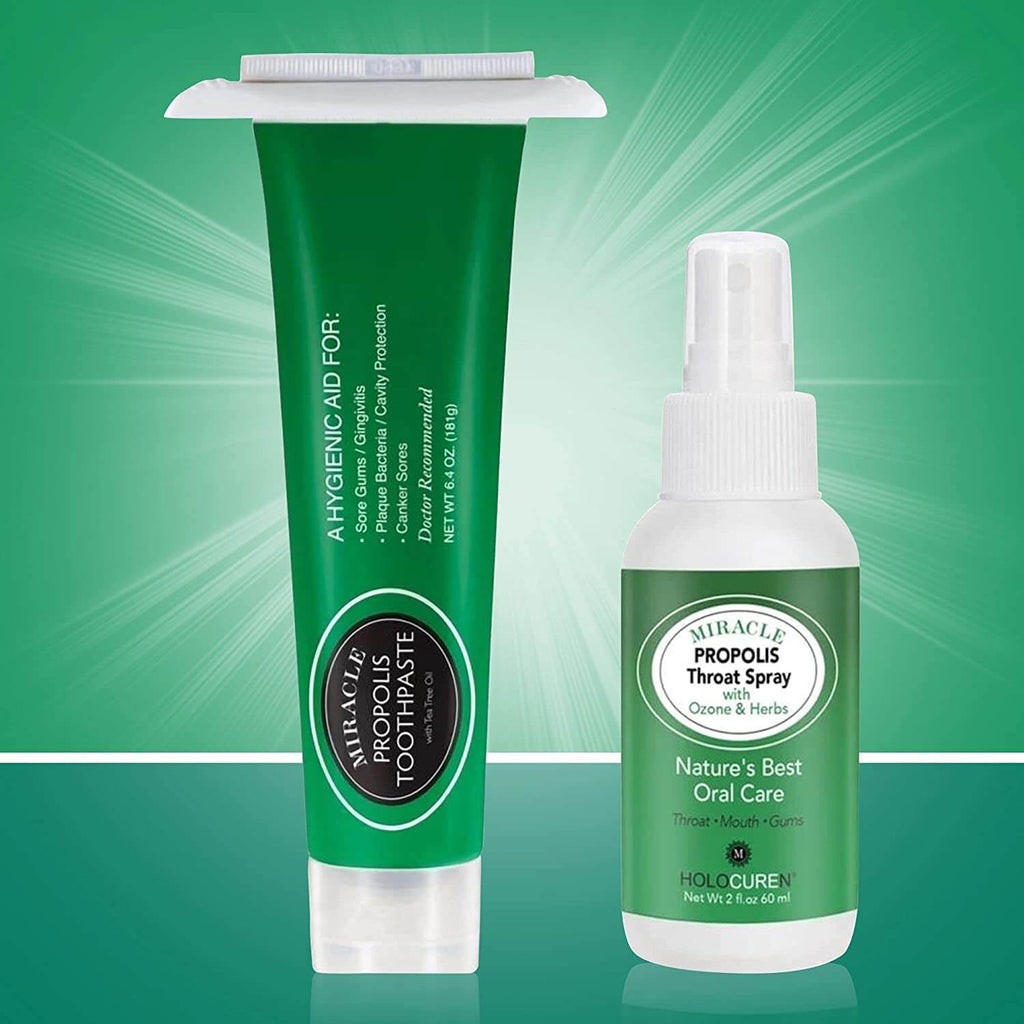 Holocuren Miracle Propolis Throat Spray with Echinacea & 7 Herbs – 2 oz