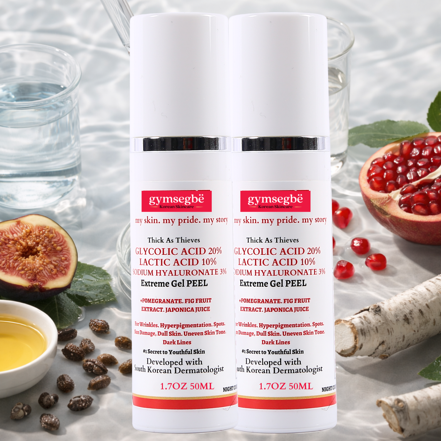 Thick As Thieves Pure Glycolic Acid Lactic Acid Extreme Gel Peel - 50ml