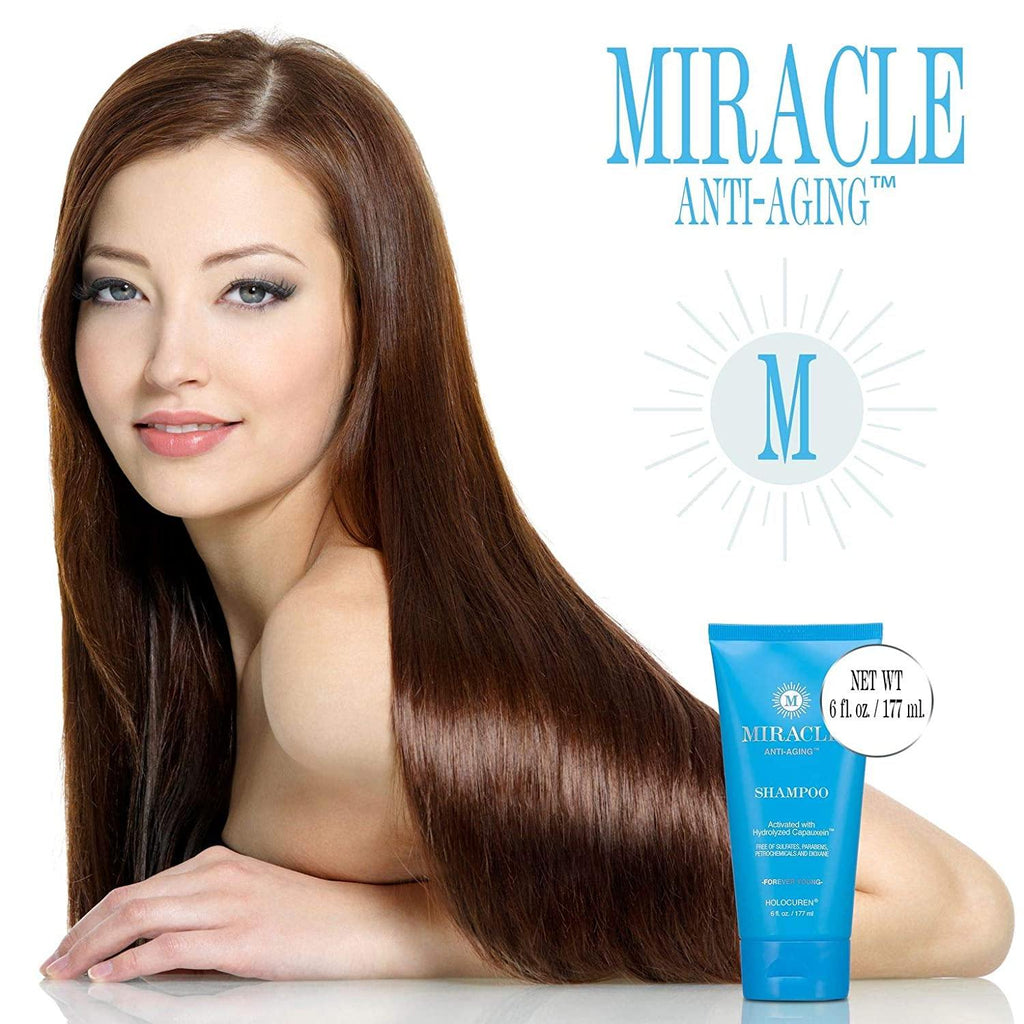 Holocuren Miracle Anti-Aging Shampoo – Hair & Follicle Therapy, 6 oz