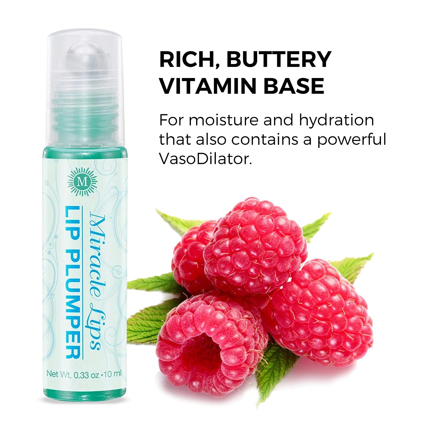Holocuren Miracle Lips Plumper 0.33 oz – Rich Buttery Vitamin Formula for Fuller-Looking Lips
