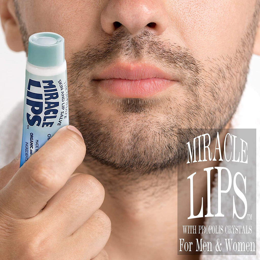 Holocuren Miracle Lips Salve for Dry Lips – Deep Moisturizing Formula, 0.33 oz