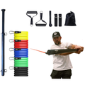 Power Swing Pro Bundle - Baseball & Softball Swing Trainer - 2 Attachment Points - Includes 4 Week Bat Speed Accelerator Program