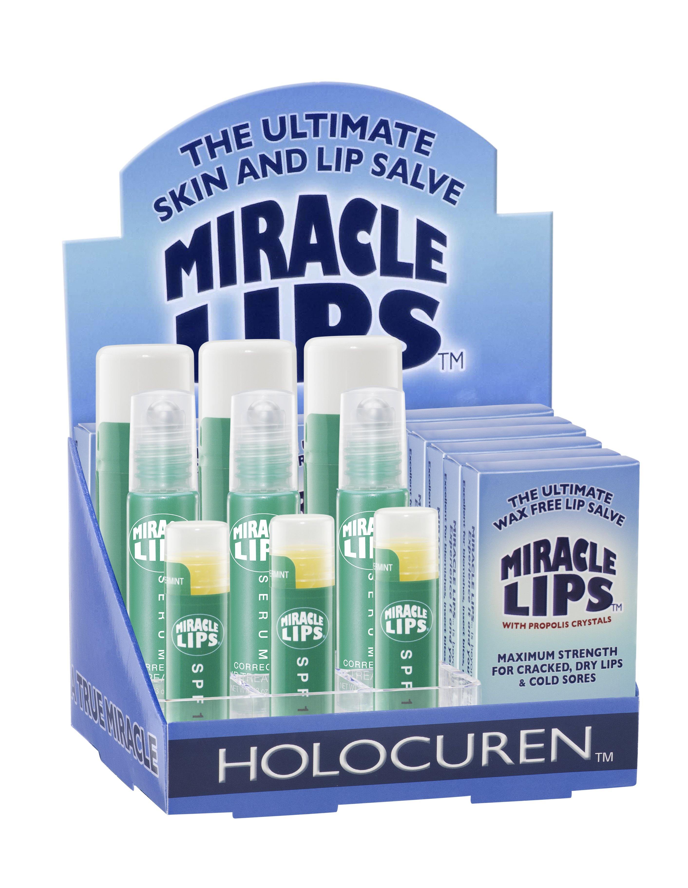 Holocuren Miracle Lips 3-Pack – Salve, Serum & SPF 15 Protect