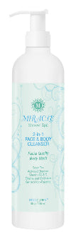 Miracle 2-in-1 Face & Body Cleanser with Activated Charcoal, 8 oz FLIP TOP Bottle
