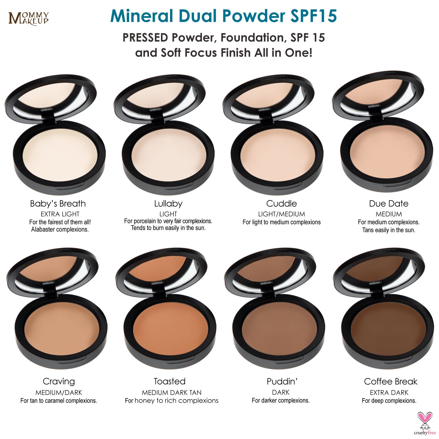 Mineral Dual Powder Foundation SPF15 (0.45 oz.) - LULLABY (Light)