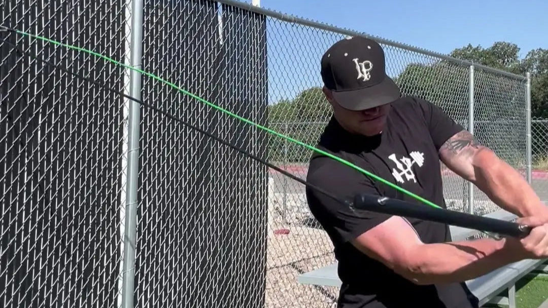 Power Swing Pro Bundle - Baseball & Softball Swing Trainer - 2 Attachment Points - Includes 4 Week Bat Speed Accelerator Program