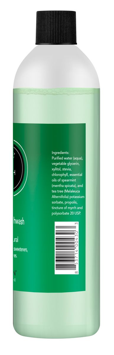 Miracle Propolis Mouth Wash with Natural Propolis & Tea Tree Oil, No Fluoride 12 oz