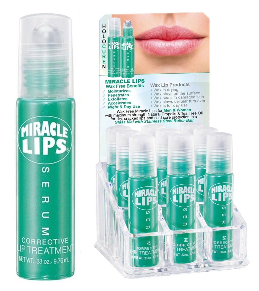 Holocuren Miracle Lips Anti-Aging Corrective Lip Serum 0.33 oz