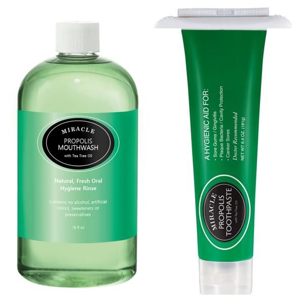 Holocuren Miracle Propolis Toothpaste 2-Pack, Tea Tree Oil, Fluoride-Free, 12.8 oz (2 x 6.4 oz)