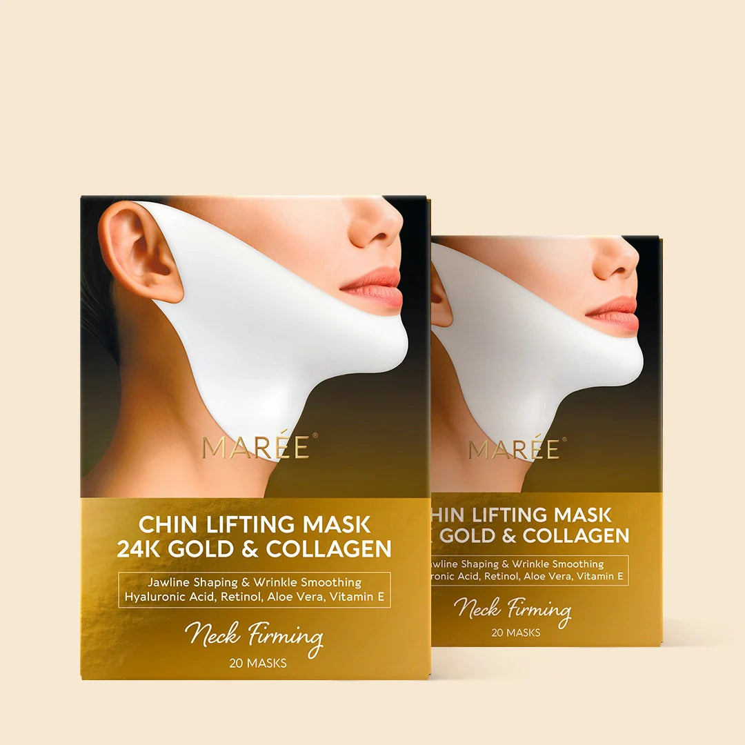 24K Gold V-Line Chin & Neck Mask – 20 PCS