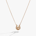 'Horse Girl At Heart' Horseshoe Necklace