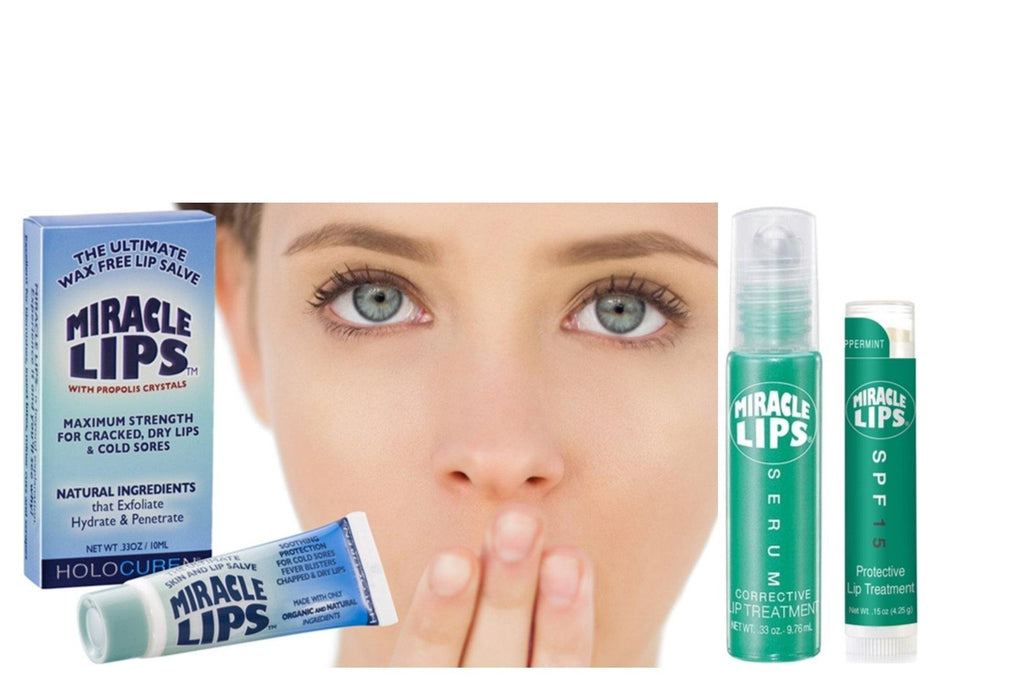 Holocuren Miracle Lips 3-Pack – Salve, Serum & SPF 15 Protect